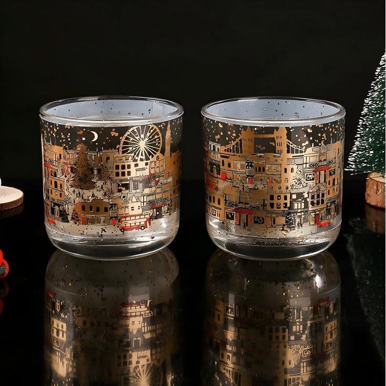 Dual Glow Candle: Real Flame with LED Light Sensing, Natural Soy Wax, Captivating Holiday Gift for Christmas