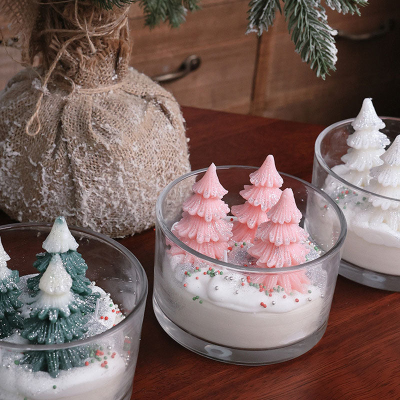 Christmas Tree Cup Candle – Ylang Ylang Scented Festive Gift & Holiday Decor