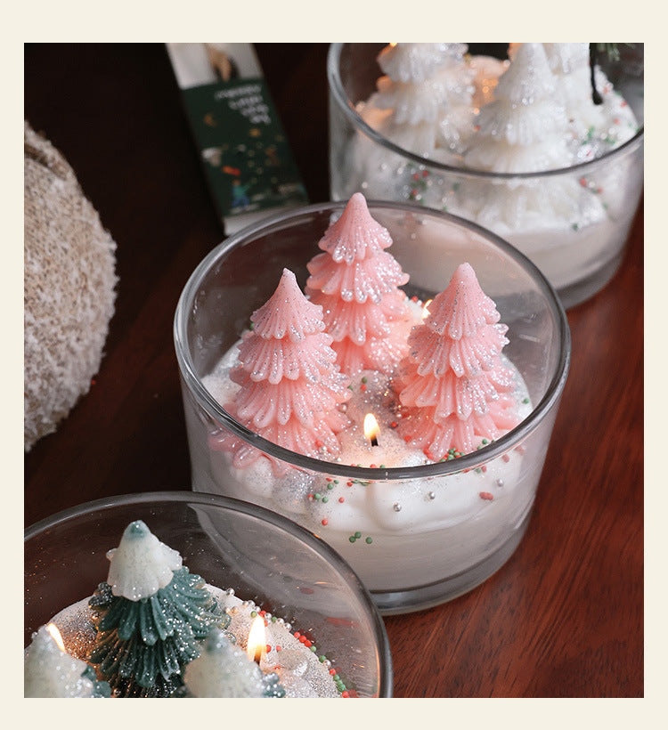 Christmas Tree Cup Candle – Ylang Ylang Scented Festive Gift & Holiday Decor
