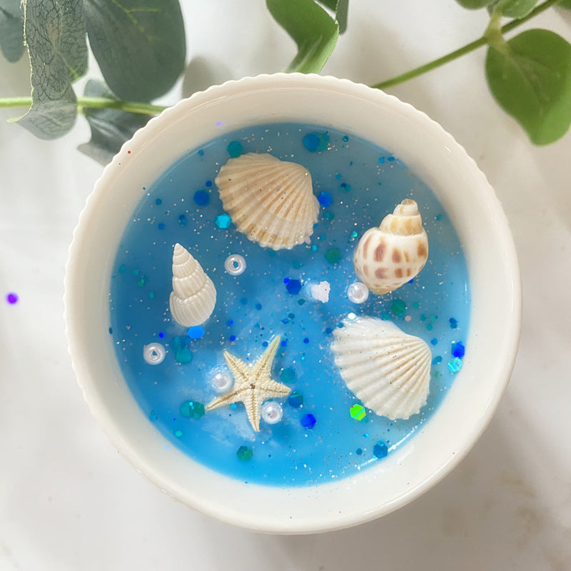 Christmas-shaped candles, scented soy candles, meteor pattern ceramic handcrafted wedding gifts