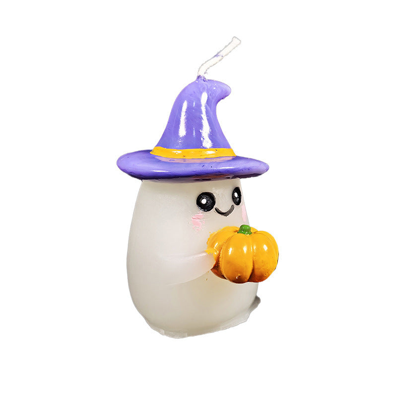 Halloween ghost scented candle, cute ghost-shaped aroma decoration, festival gift, decoration, photo prop