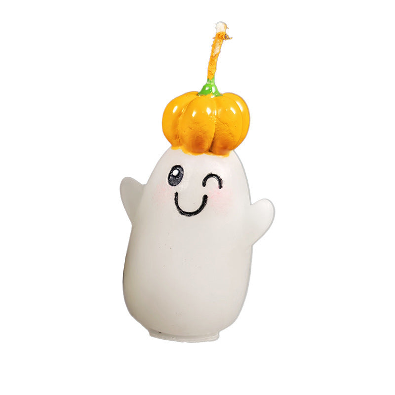 Halloween ghost scented candle, cute ghost-shaped aroma decoration, festival gift, decoration, photo prop