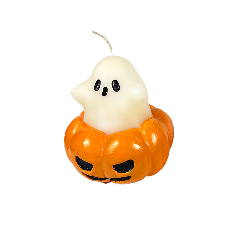 Halloween ghost scented candle, cute ghost-shaped aroma decoration, festival gift, decoration, photo prop