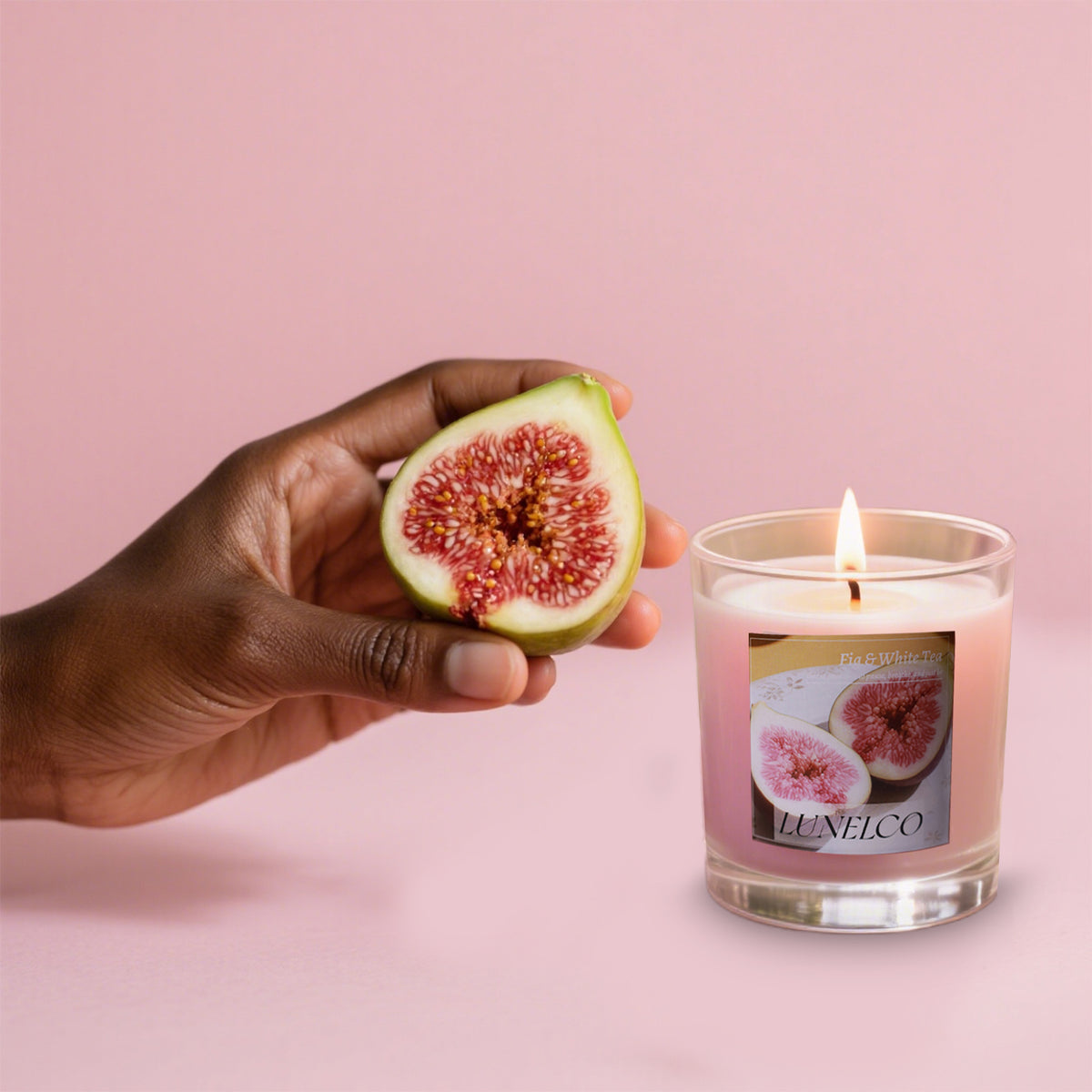 Fig & White Tea Soy Candle – Spa-Like Freshness, Non-Toxic & Long-Lasting Home Fragrance