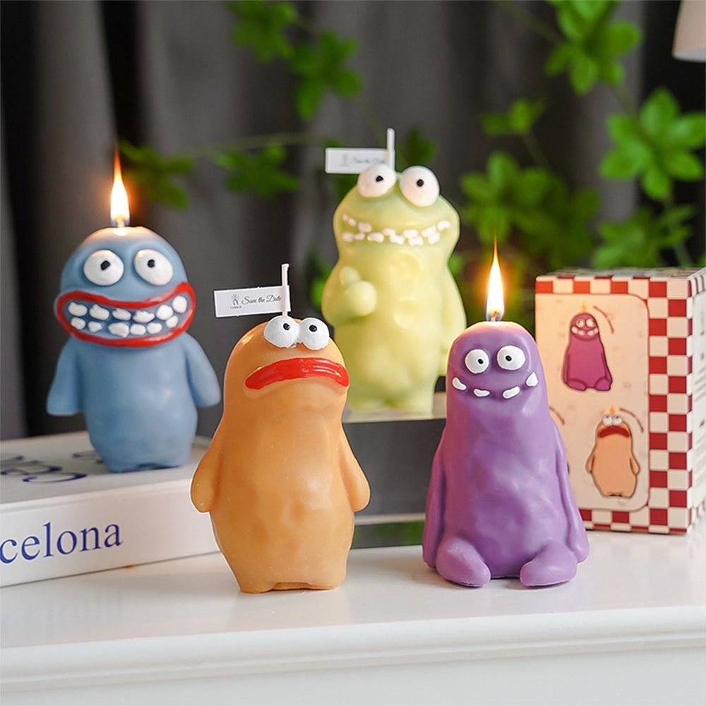 Dirt Monster Candle: Whimsical, Adorably Ugly Scented Birthday Gift & Party Favor Cartoon-Shaped Aromatherapy Candle