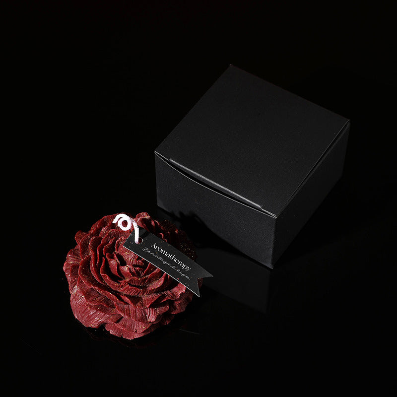 Halloween Peony Couple Candle – Low Temp, Gold Leaf, Soy Wax