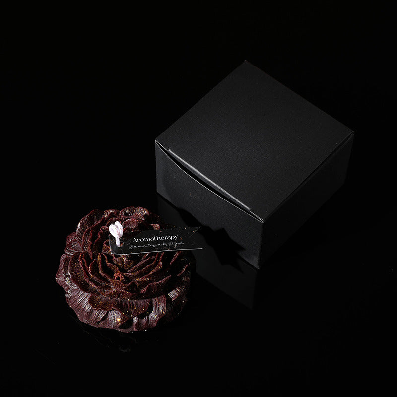 Halloween Peony Couple Candle – Low Temp, Gold Leaf, Soy Wax