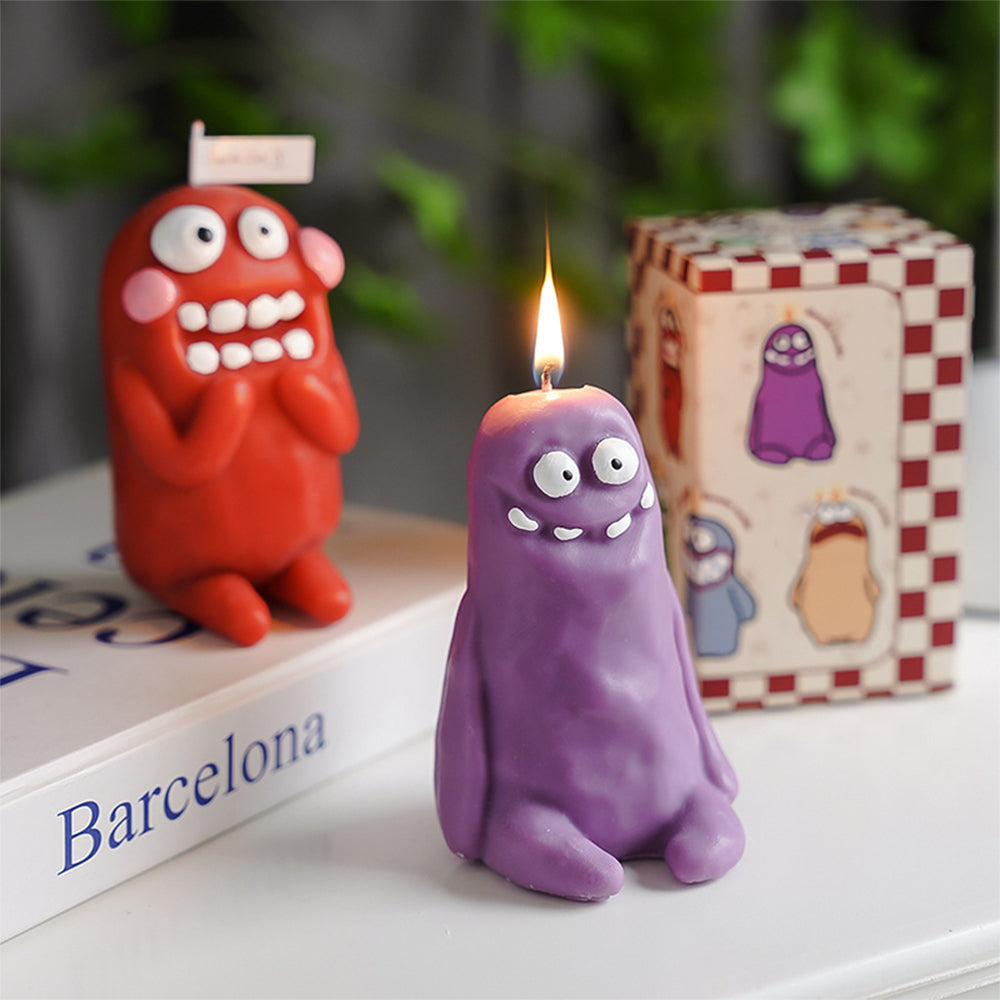 Dirt Monster Candle: Whimsical, Adorably Ugly Scented Birthday Gift & Party Favor Cartoon-Shaped Aromatherapy Candle