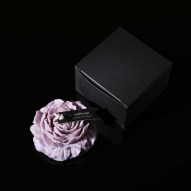 Halloween Peony Couple Candle – Low Temp, Gold Leaf, Soy Wax