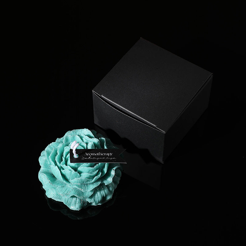 Halloween Peony Couple Candle – Low Temp, Gold Leaf, Soy Wax