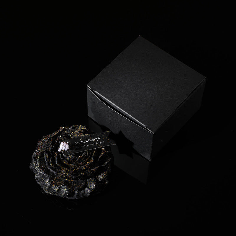 Halloween Peony Couple Candle – Low Temp, Gold Leaf, Soy Wax