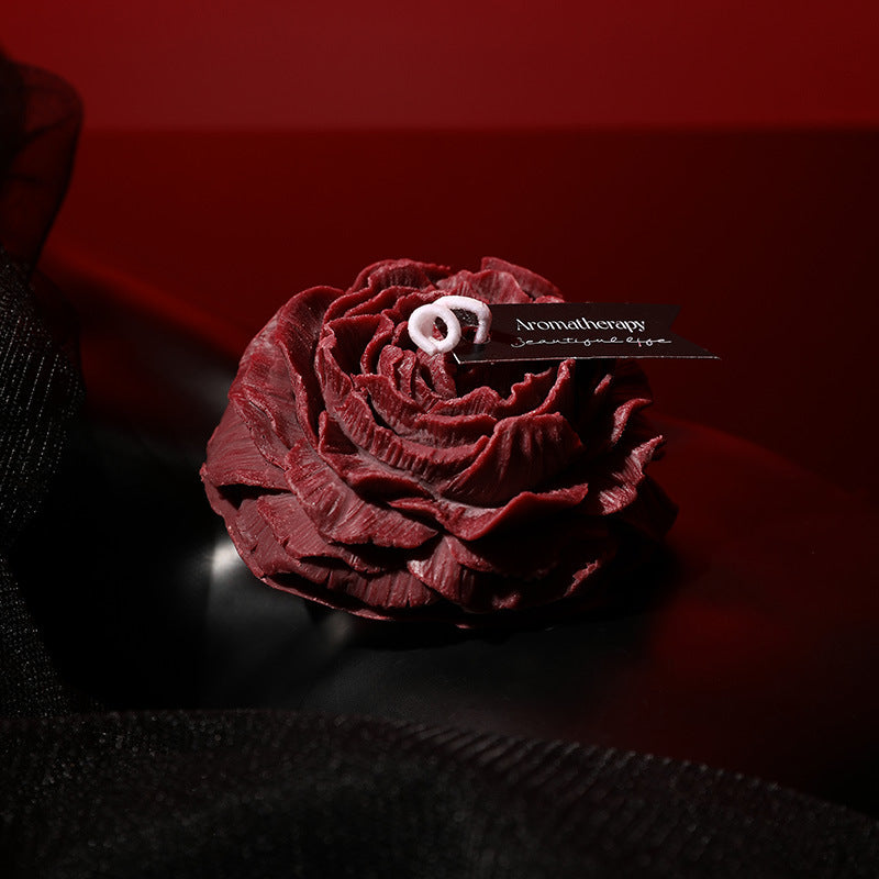 Halloween Peony Couple Candle – Low Temp, Gold Leaf, Soy Wax