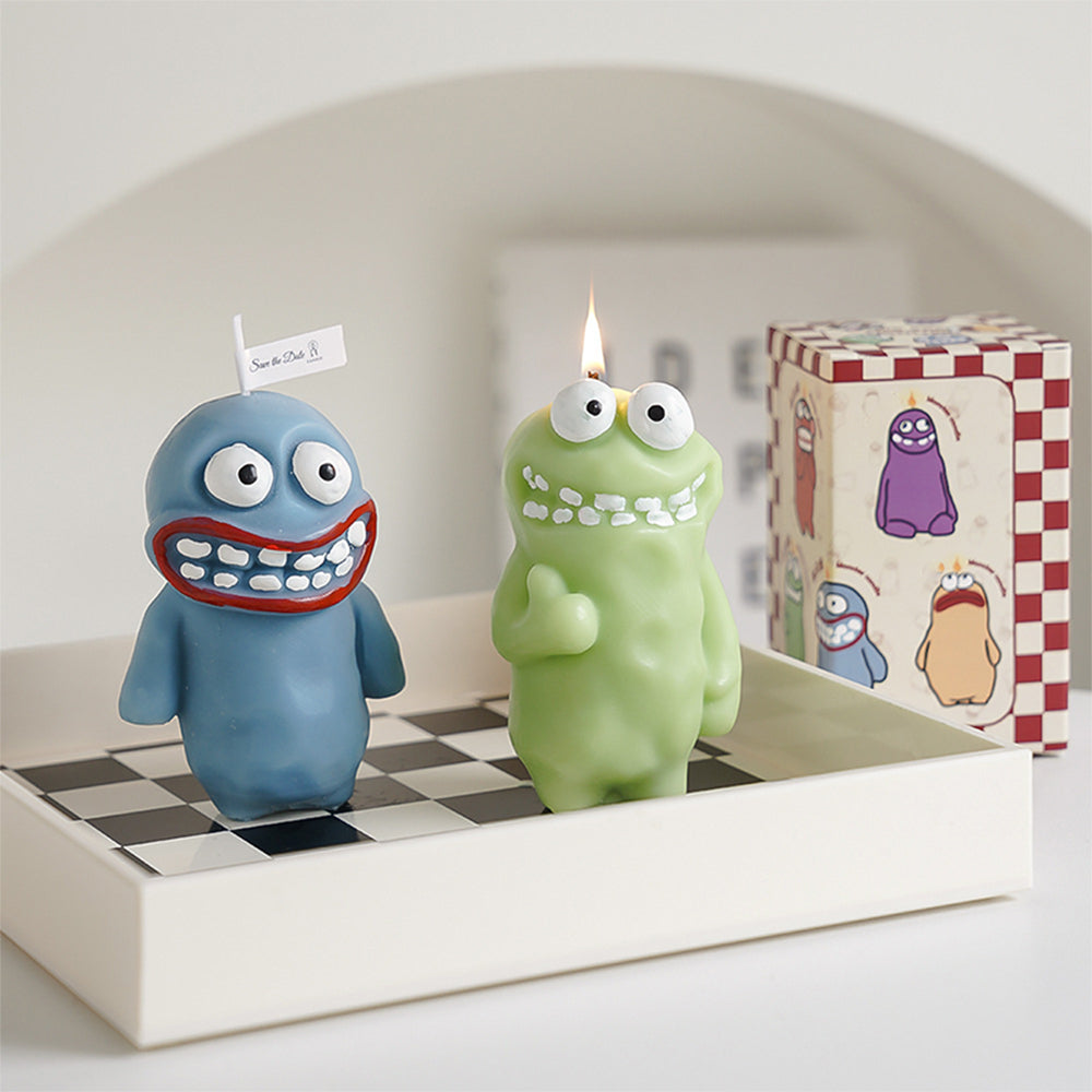 Dirt Monster Candle: Whimsical, Adorably Ugly Scented Birthday Gift & Party Favor Cartoon-Shaped Aromatherapy Candle
