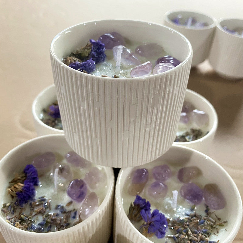 Christmas-shaped candles, scented soy candles, meteor pattern ceramic handcrafted wedding gifts