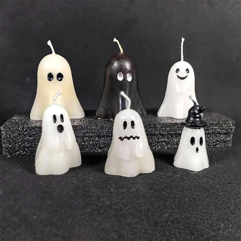 Halloween ghost scented candle, cute ghost-shaped aroma decoration, festival gift, decoration, photo prop