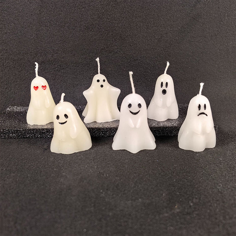 Halloween ghost scented candle, cute ghost-shaped aroma decoration, festival gift, decoration, photo prop