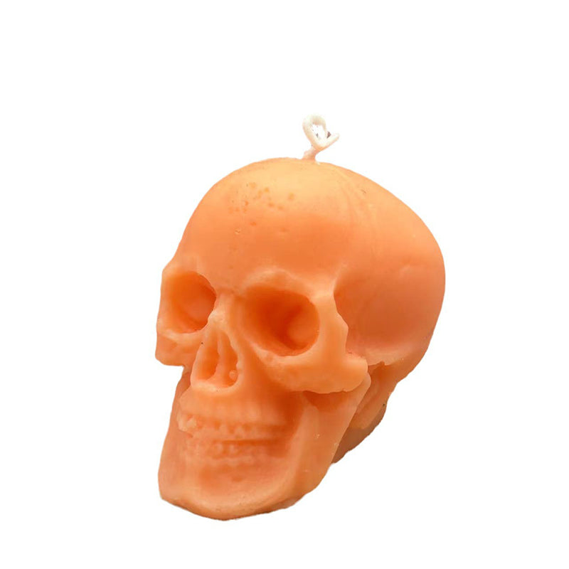 Halloween Skull Scented Candle Soybean Wax Handcrafted Skull Head Candle Creative Scented Gift box