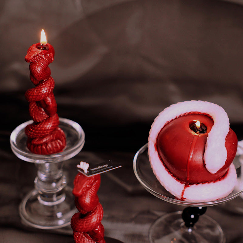 Sculptural Apple Candle - Serpent Design Low Temp Soy Wax