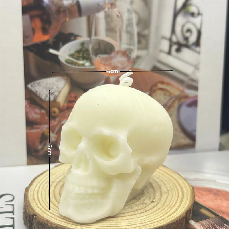 Halloween Skull Scented Candle Soybean Wax Handcrafted Skull Head Candle Creative Scented Gift box
