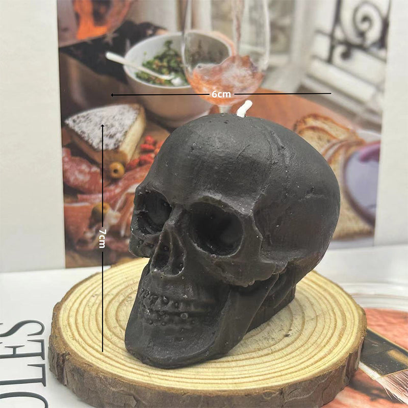 Halloween Skull Scented Candle Soybean Wax Handcrafted Skull Head Candle Creative Scented Gift box