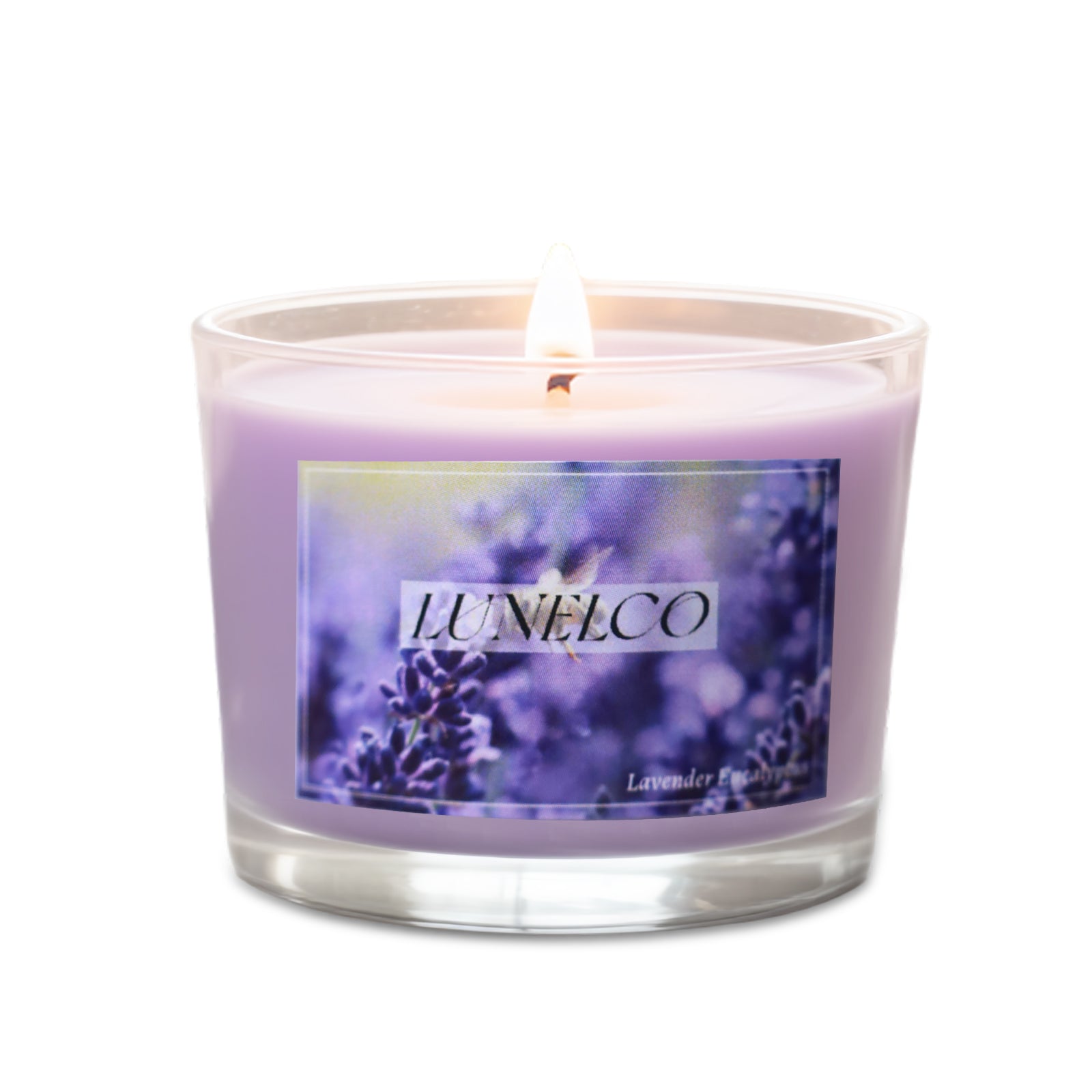 Hand Poured Soy Candle - Eco Friendly Gifts, Lavender Essential Oil, Recyclable Jar for Home & Mindfulness Pet-Safe