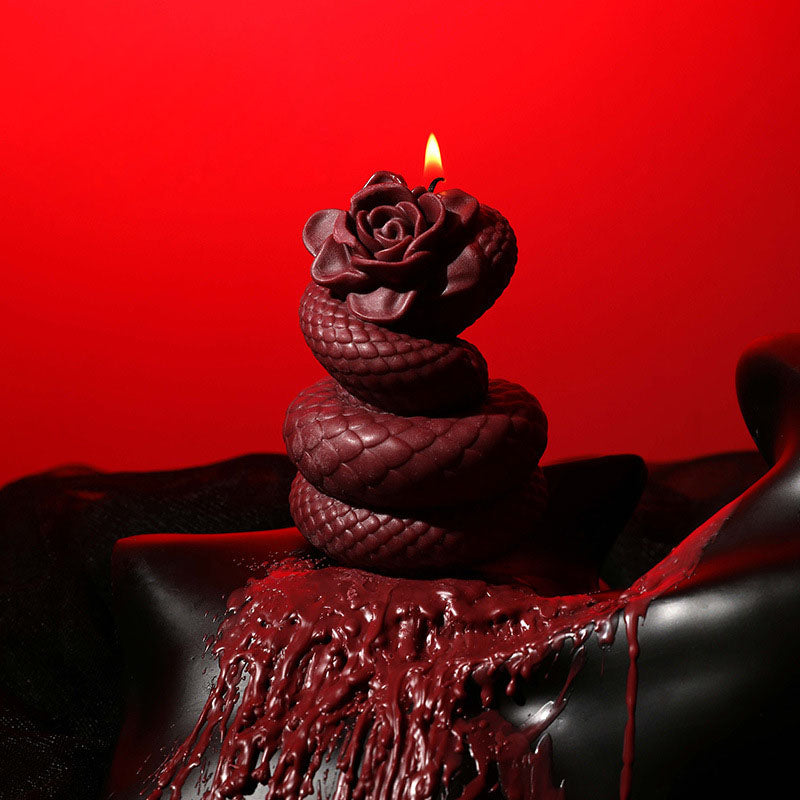 Gothic Serpent Rose Candle | Low Temp Soy Wax | Ylang Ylang Home Fragrance