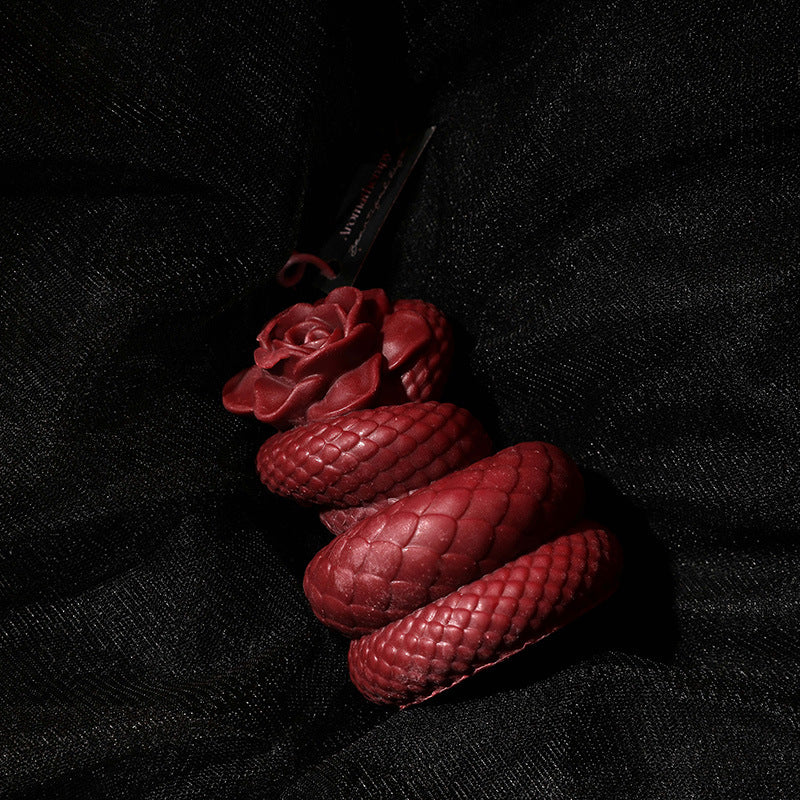 Gothic Serpent Rose Candle | Low Temp Soy Wax | Ylang Ylang Home Fragrance