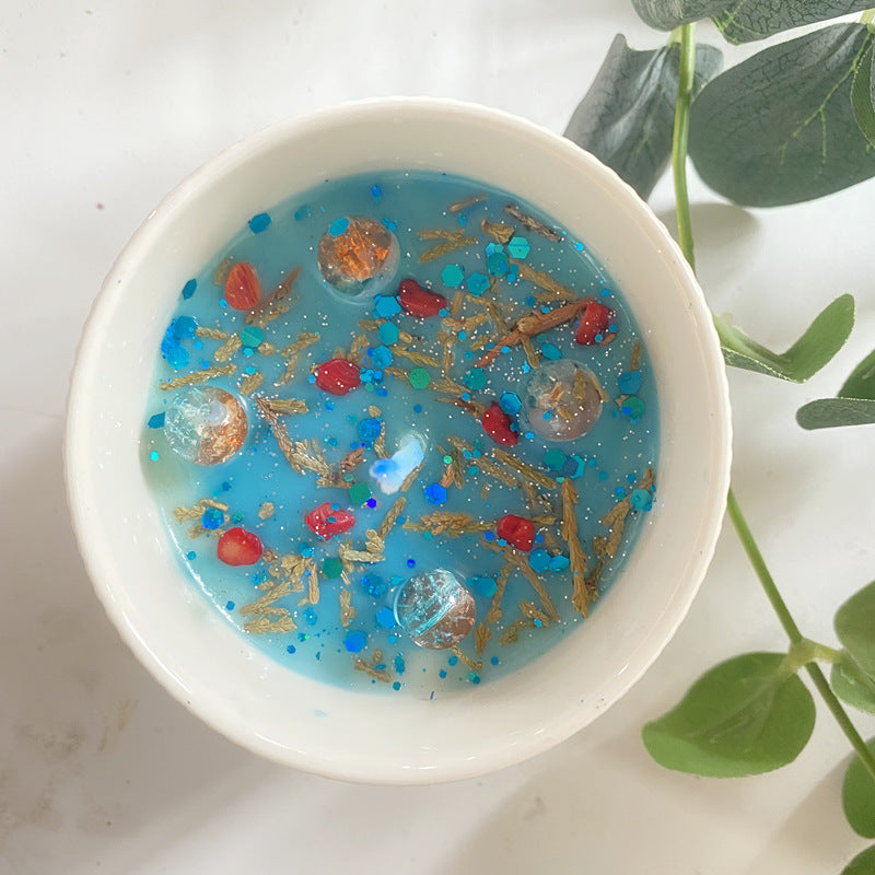 Christmas-shaped candles, scented soy candles, meteor pattern ceramic handcrafted wedding gifts