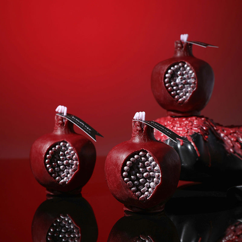 Pomegranate Blessing Wax Candle