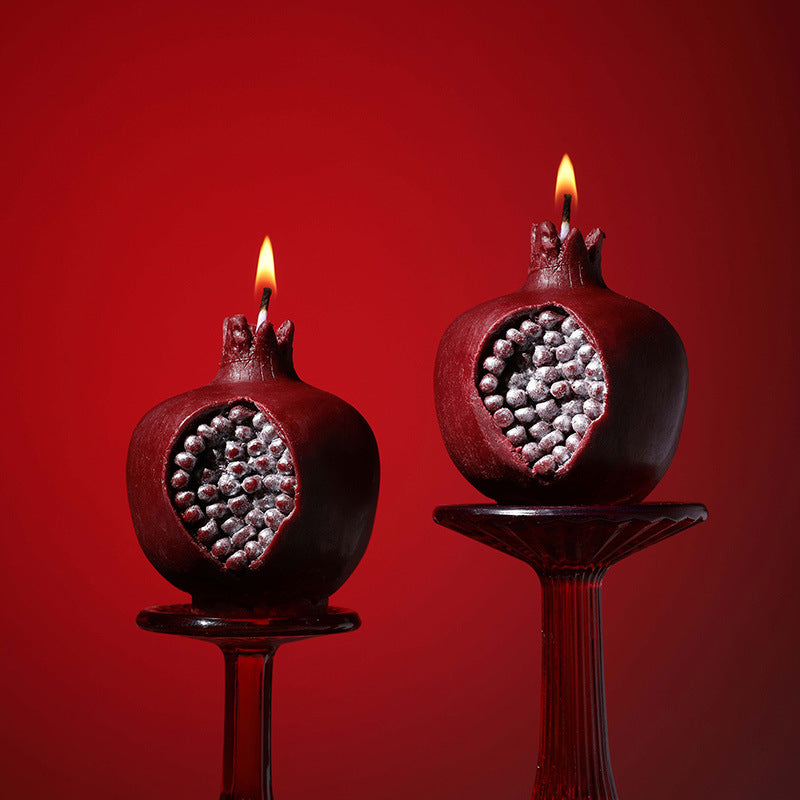 Pomegranate Blessing Wax Candle
