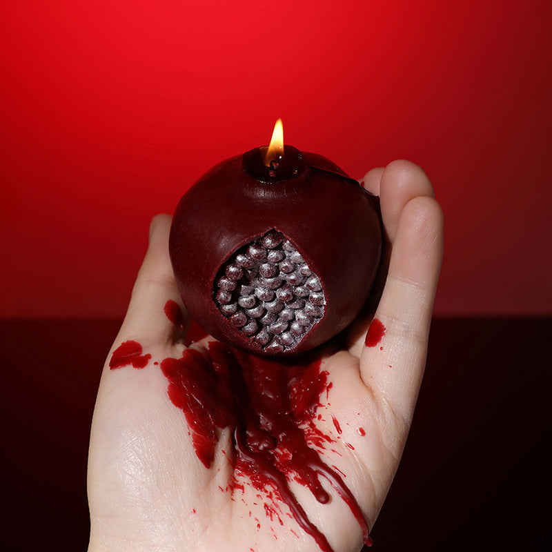 Pomegranate Blessing Wax Candle